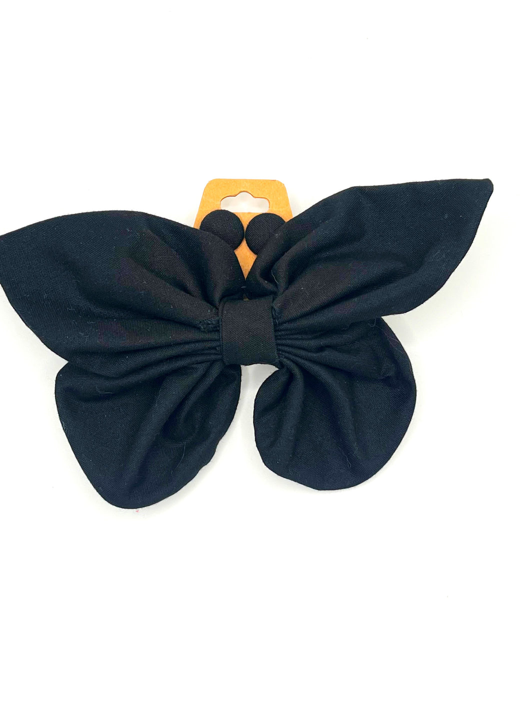 Duo barrette papillons  - noir